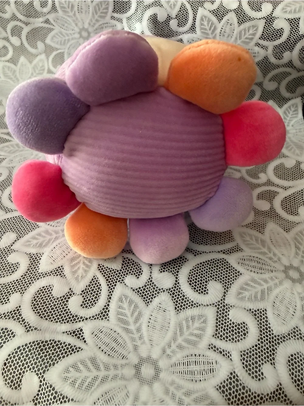 Squishmallows Purple Octopus Plush with Cream Belly and Multicolor Tentacles